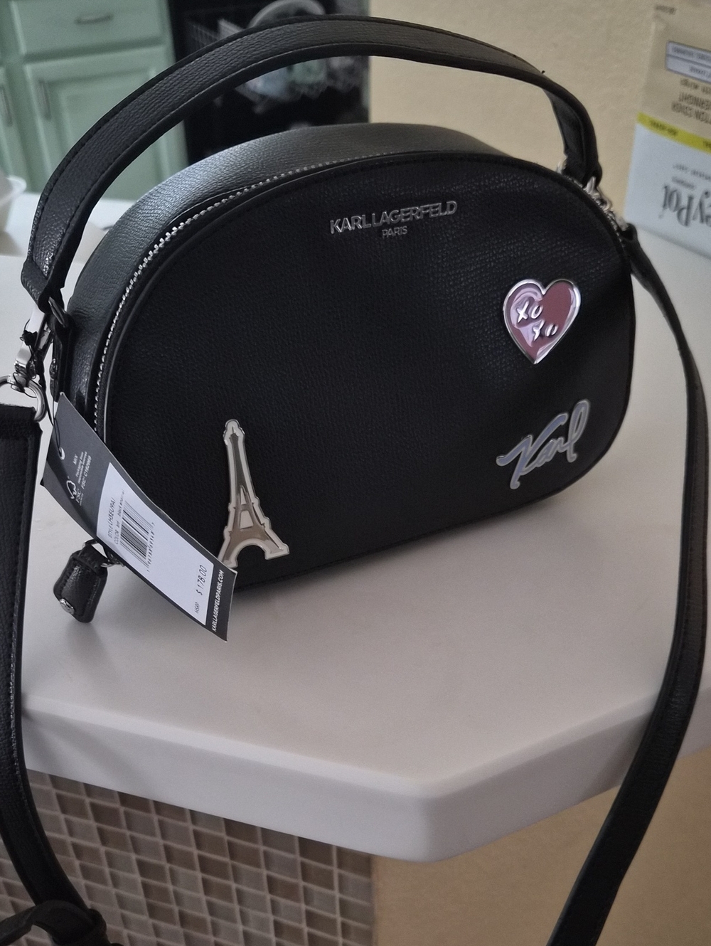 NWT Karl Lagerfeld Top Handle Crossbody
